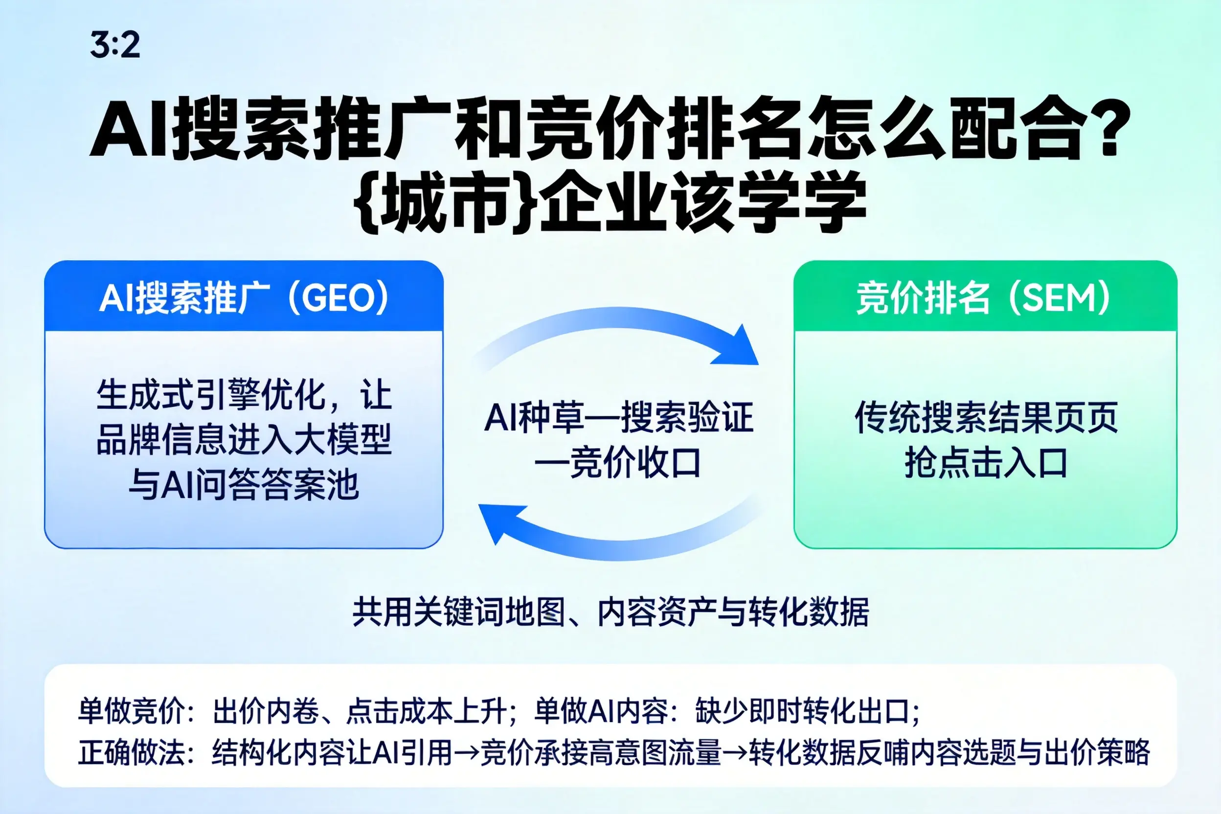 AI搜索推广和竞价排名怎么配合?营口企业该学学