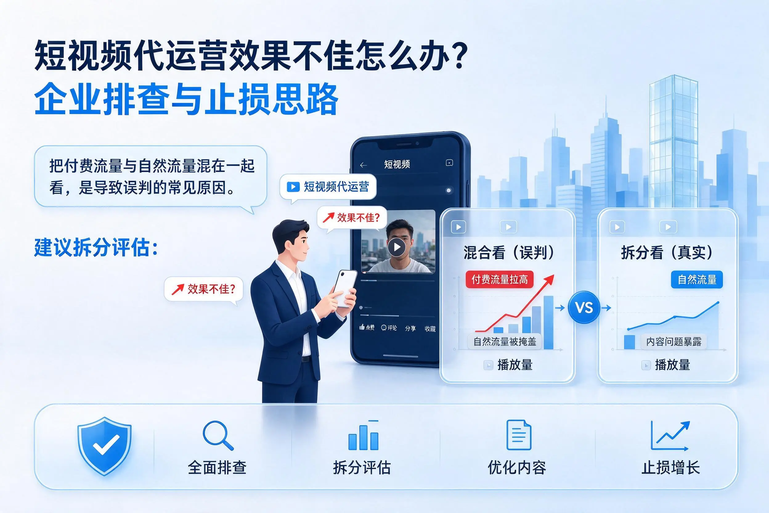 短视频代运营效果不佳怎么办？营口企业排查与止损思路