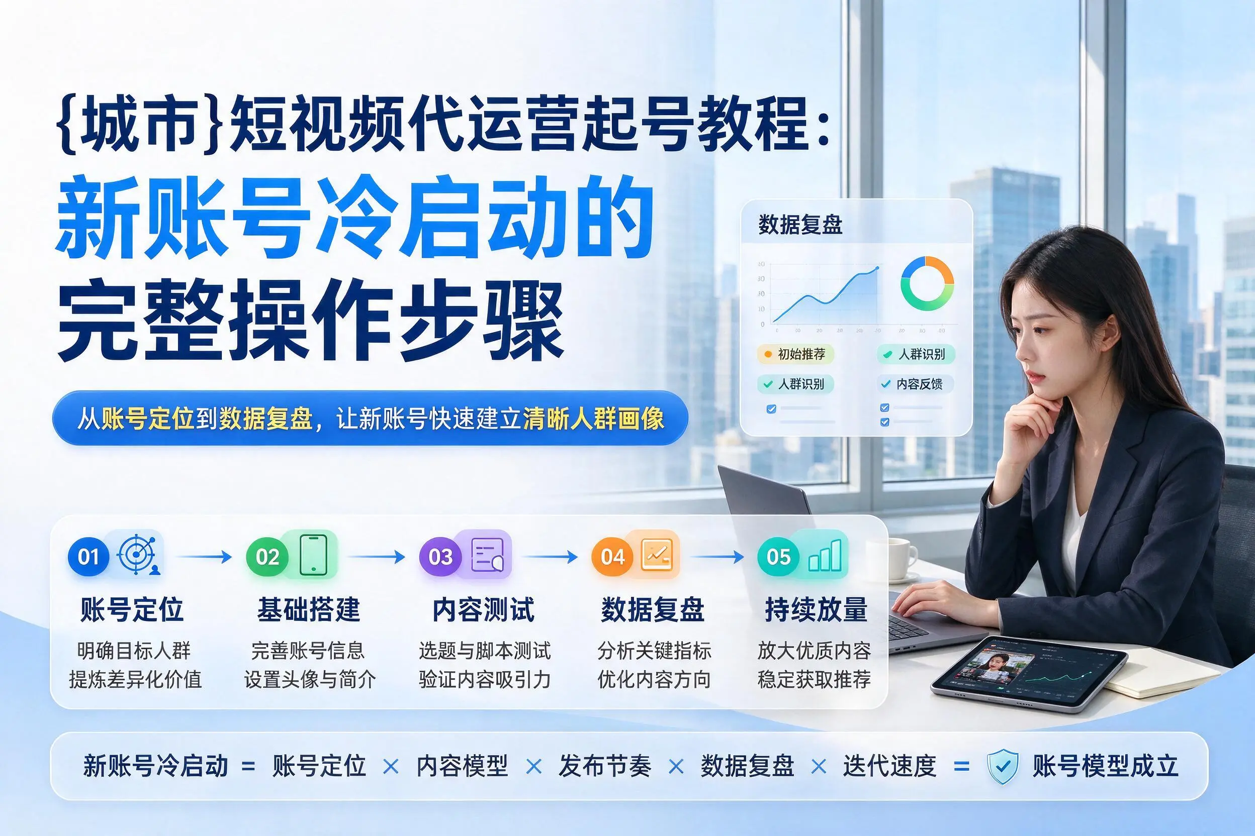 营口短视频代运营起号教程:新账号冷启动的完整操作步骤