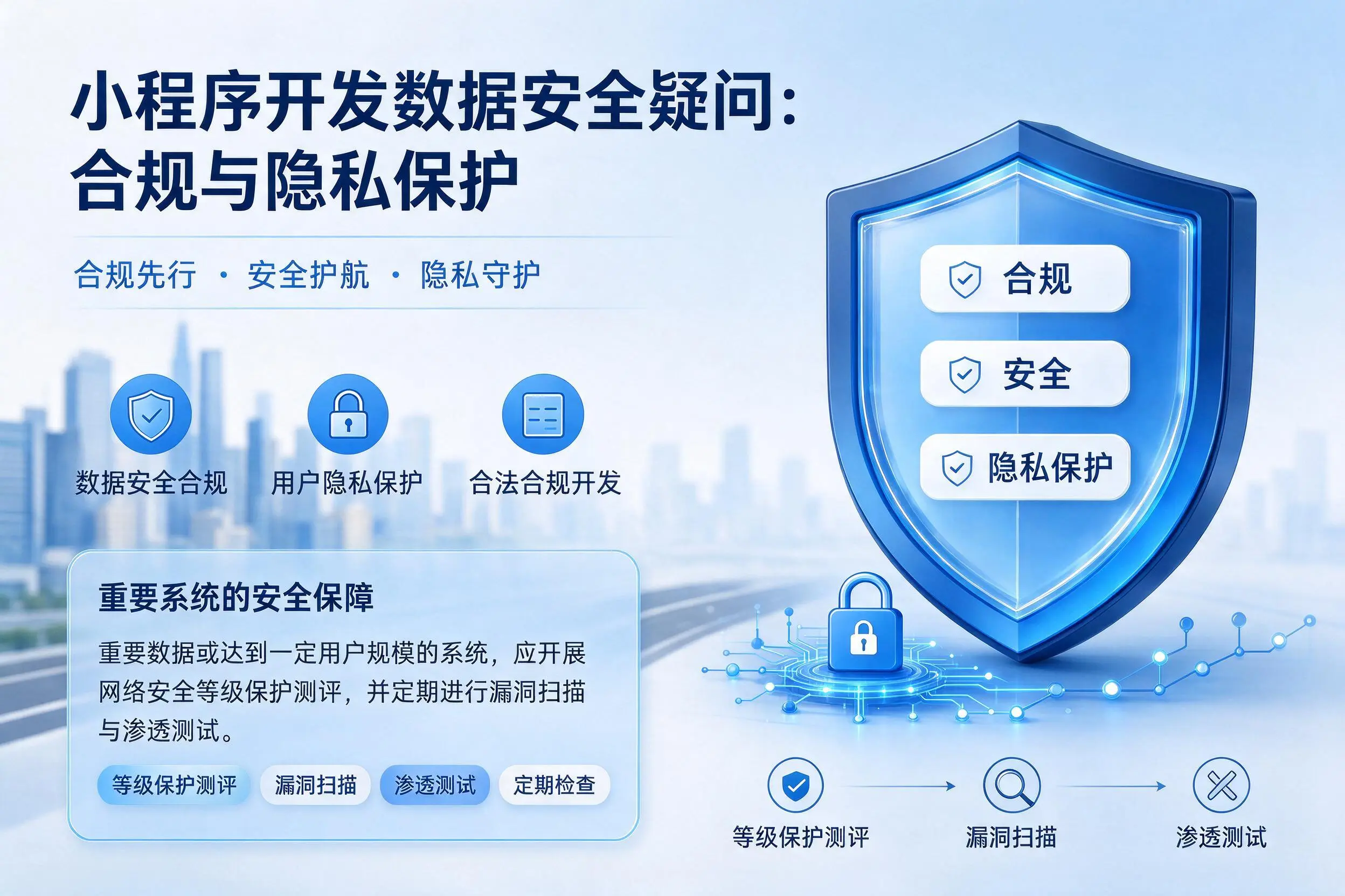 营口小程序开发数据安全疑问:合规与隐私保护