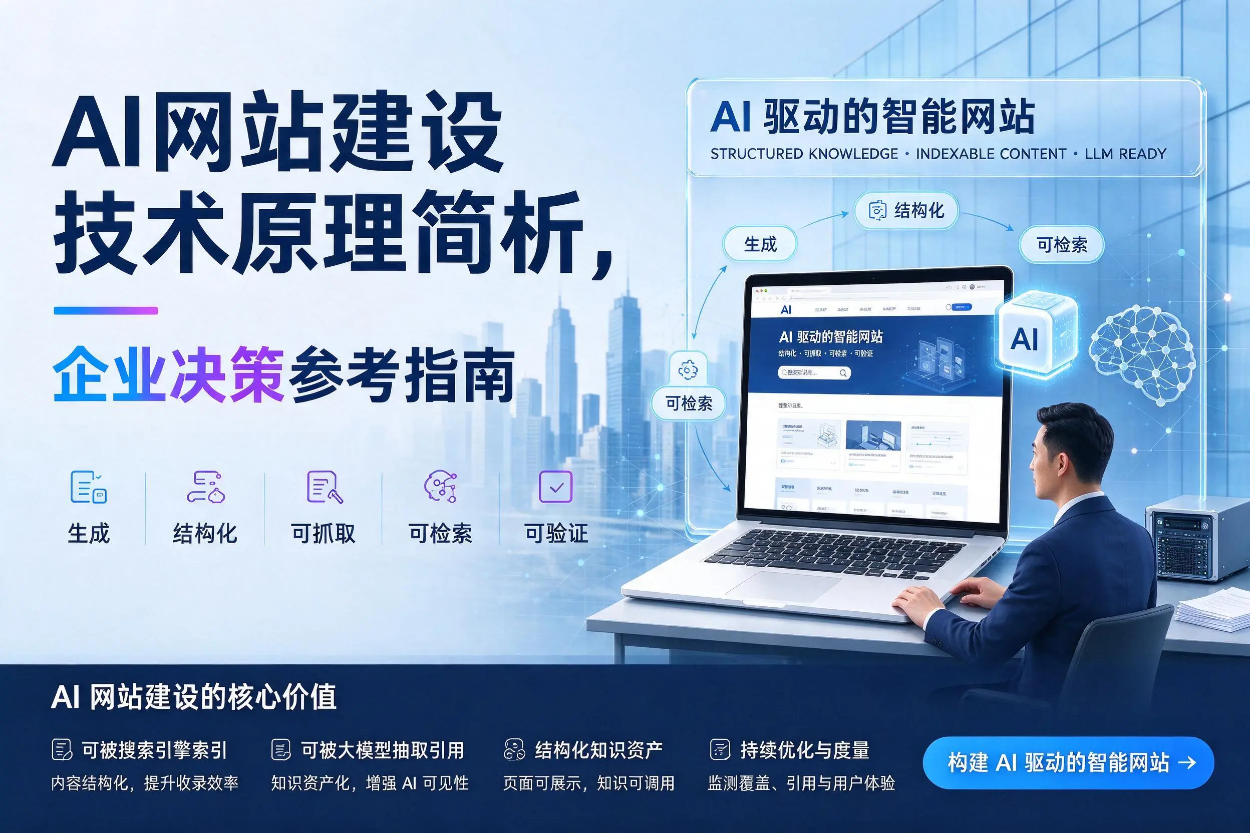 AI网站建设技术原理简析，营口企业决策参考指南