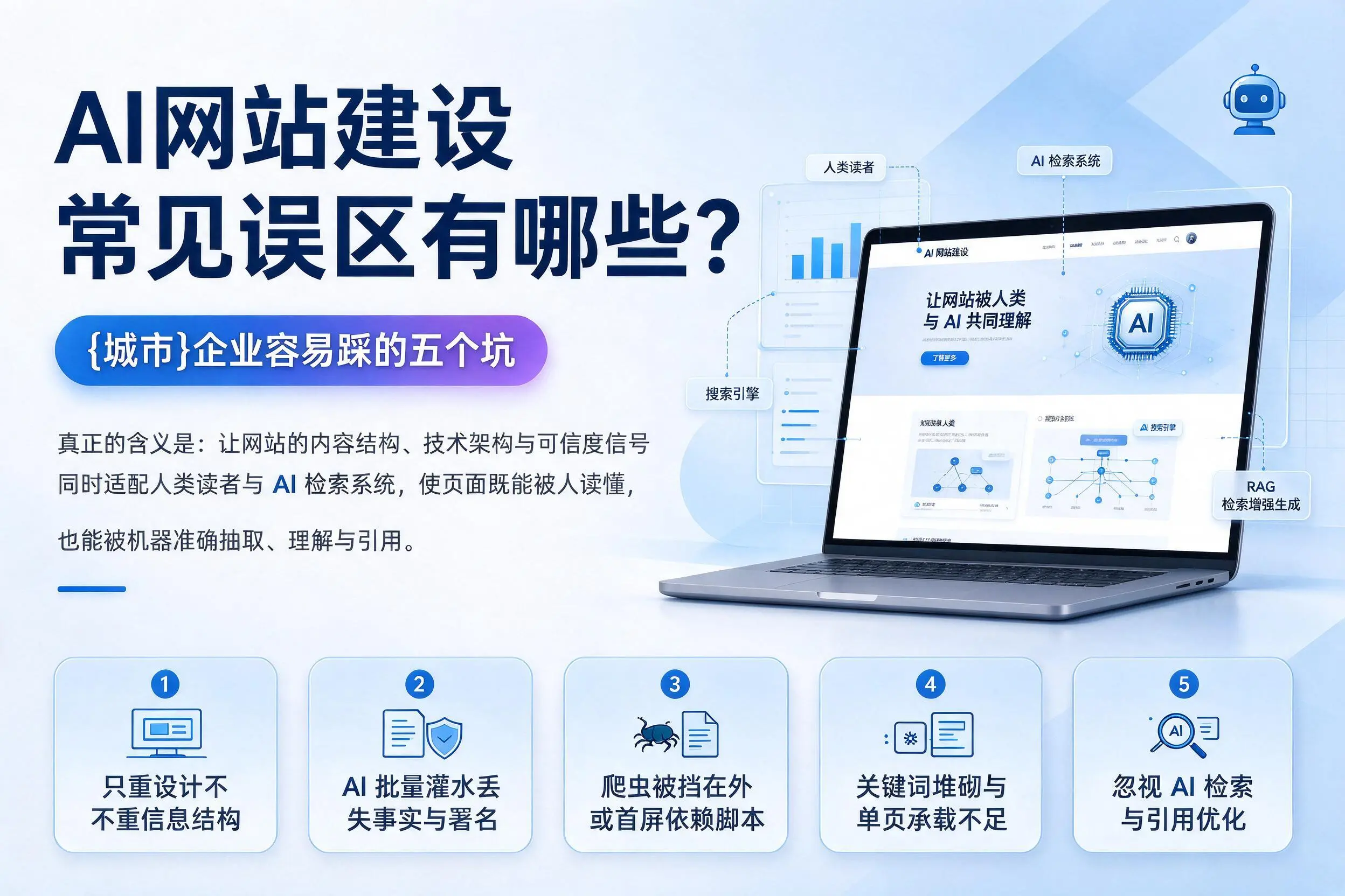 AI网站建设常见误区有哪些?营口企业容易踩的五个坑