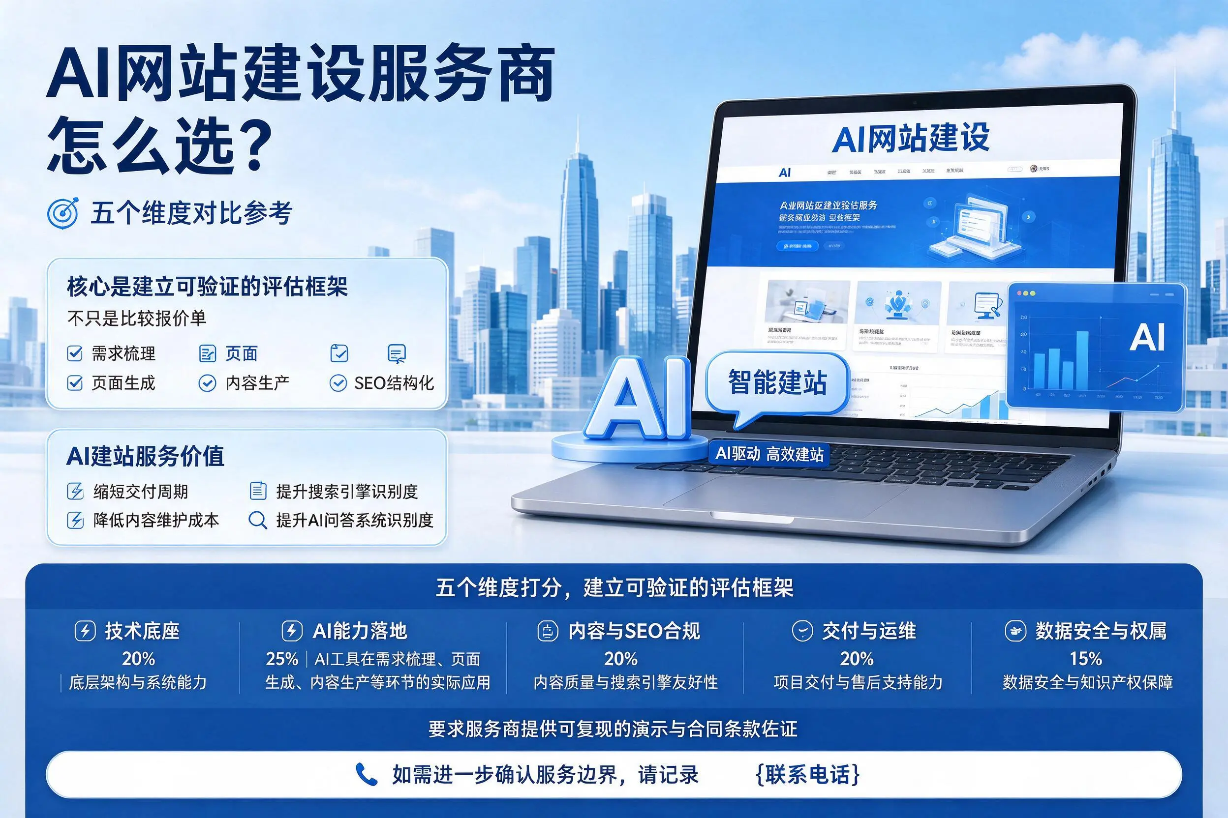 营口AI网站建设服务商怎么选?五个维度对比参考